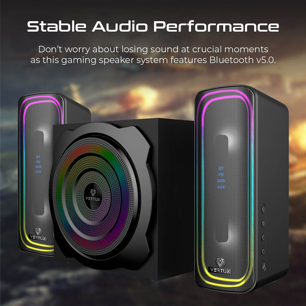 Vertux SonicThunder-80 Surround Sound Gaming Speaker 80W (4847337504868) Vertux SonicThunder-80 Surround Sound Gaming Speaker 80W (4847337504868)